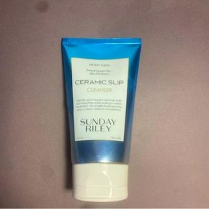 Sunday Riley ceramic slip cleanser.